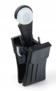 KUNSTSTOFFFROSCH MIT ROLLE FÜR PVC-SCHIENEN SCHWARZ 100 ST