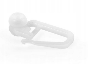 KUNSTSTOFF-SCHNAPPSATZ MIT ROLLE FÜR PVC-SCHIENE WEISS 100 ST
