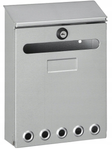 BRIEFKASTEN, SILBER VERZINKTER STAHL