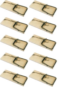 MAUSEFALLE MAUSEFALLE AUS HOLZ 10 Stk