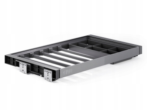 Hosenbügel-Organizer für Kleiderschrank, 800 mm, verschiebbar, Anthrazit