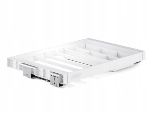 Hosenbügel und Organizer mit Schiebeschublade für Kleiderschrank, 700 mm, Weiß