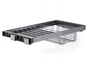 HOSENBÜGEL MIT Korb, AUSZIEHBARE SCHUBLADE 900MM, FÜR GARDEROBE ANTHRAZIT