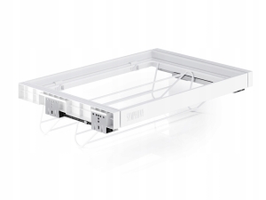 REGAL SCHUBLADE SCHUHE KORB FÜR SCHUHE, AUSZIEHBAR FÜR GARDEROBE 700 MM, WEISS