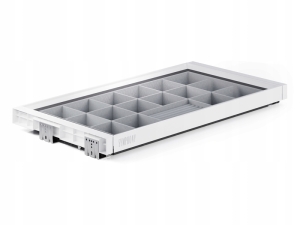 ORGANISATOR-SCHIEBESCHUBLADE FÜR SCHMUCK FÜR KLEIDERSCHRANK 900 MM WEISS