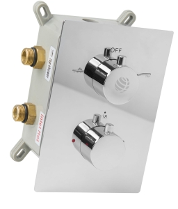 NERO SENJA THERMOSTATISCHER DUSCHARMATUR MIT 2 FUNKTIONEN, CHROM