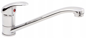 JOWISZ KÜCHEN-Waschtischarmatur STEHENDER KÜCHENSPÜLE MIT BLICK AUF CHROM