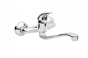 JOWISZ KÜCHENSPÜLE, EINGRIFF, WANDMONTIERTE KÜCHE, Spültischarmatur, CHROM