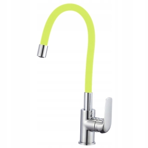 KÜCHENWASSERHAHN MIT FLEXIBLEM AUSLAUF EMMA FLEX ZITRONENGELBER AUSLAUF