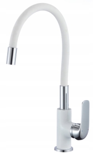 EMMA FLEX WEISSER STANDARDSPÜLENFAKTOR MIT WEISSEM AUSLAUF, WEISSES SPÜLEN