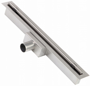 Badezimmer-Duschablauf, linear, schmal, 800 mm, quadratischer Stabstahl