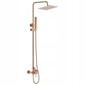 POLA BADEZIMMER-DUSCHSÄULE MIT DUSCHFAPPER, ROSÉGOLD