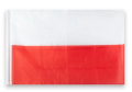 Flaga narodowa - ZESTAW - flaga POLSKI 150x90 / mocna + styl 120cm