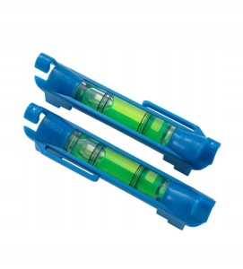 Saitenwasserwaage, Rohrwasserwaage, 2 Stück, BLISTER 75 mm, Libelli-Winkel 180°