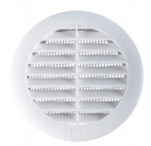 LÜFTUNGSGITTER MIT RUNDGEWEBE FI 125 VENT, MESH, WEISS