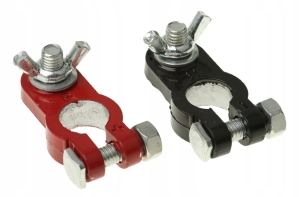 SCHNELLKLEMME, BATTERIEKLEMME, SCHMETTERLINGSKLEMMEN, 2ER-SET