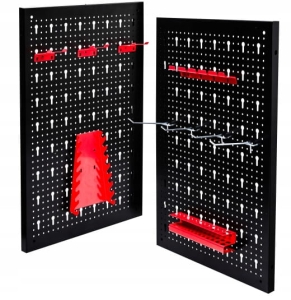 ARBEITSBRETT METALL WERKZEUGWAND 10 HAKEN 40X60X2 2 STK