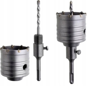 WANDBOHRSCHNEIDER-SET MIT WIDIA UND ADAPTER 65 MM SDS-PLUS-GRIFF