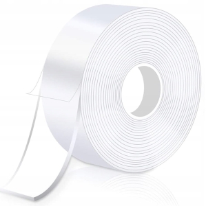 DOPPELSEITIGES NANO-KLEBEBAND, TRANSPARENT, WASSERDICHTE MONTAGE, 5 m