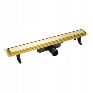 LINEARER BADEZIMMER-DUSCHABLAUF 70 CM FÜR DAS BADEZIMMER, EDELSTAHLGOLD