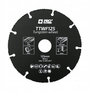 WOLFRAM-SCHNEIDSCHEIBE 125 MM ZUM SCHNEIDEN VON BAUMATERIALIEN DREHZAHL 12000