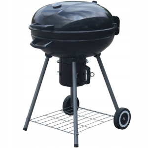 GARTEN HOLZKOHLE GRILL REGAL ABDECKUNG Aschenbecher THERMOMETER GESCHLOSSEN SCHWARZ