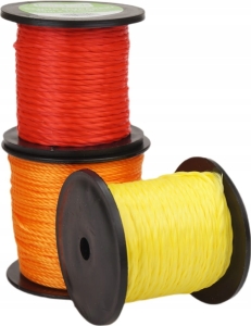 Maurerschnur, starke, gedrehte Bauschnur, 100 m, 2 mm