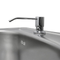 Spender für Spülmittel oder Seife mit silberner Pumpe 250 ml - CHROME