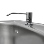 Spender für Spülmittel oder Seife mit silberner Pumpe 250 ml - CHROME