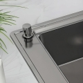 Spender für Spülmittel oder Seife mit silberner Pumpe 250 ml - CHROME