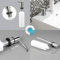 Spender für Spülmittel oder Seife mit silberner Pumpe 250 ml - CHROME