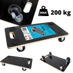 Platforma transportowa do 200 kg - wózek magazynowy - 4 kółka skrętne