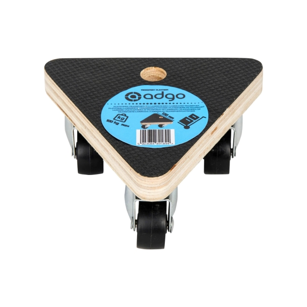 Platforma transportowa do 100 kg - wózek trójkątny - 3 kółka obrotowe