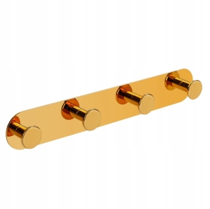 MIRI VIERFACHER HANDTUCHAUFHÄNGER WANDGRIFF BADEZIMMER TOILETTE TOILETTE GOLD