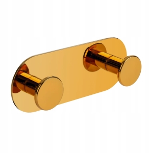 MIRI DOPPEL-HÄNGER, BAD-WC-WANDHAKEN FÜR HANDTUCH, GOLD