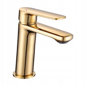 GAVA STEHENDER WASCHBECKEN FAPPER MIT GOLDKAPPE