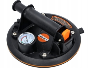 VAKUUMSAUGNAPF 200 MM GRIFF MIT DRUCKMESSGERÄT IM KOFFER, TRAGFÄHIGKEIT 120 KG