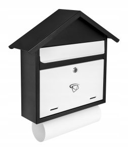 BRIEFKASTEN-BRIEFROHR C4 WEISS SCHWARZ