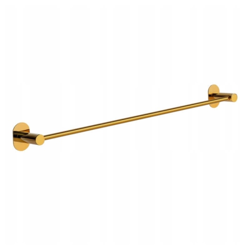 Wieszak ścienny 61 cm na ręcznik - łazienkowy - kolor: ZŁOTY
