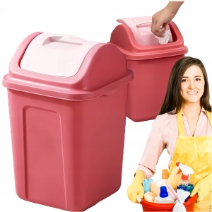 Mülltonne, Abfalltrennbehälter, Kunststoffkipper, rot