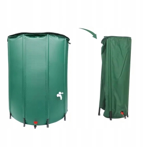 Regenwassertank, faltbar, tragbar, Behälter, Fass, 100 l, Wasserhahn