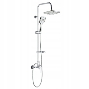 FIONA DUSCHSÄULE, AUFPUTZMONTAGE, BADEZIMMER MIT CHROMARMATUR