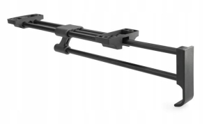 Schiebe-Möbelaufhänger für Kleiderschränke, Kleiderschränke, Schiebelänge 400 mm, Schwarz