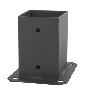 Pfostenfuß verschraubt auf Graphitankern 90x90 Unterstützung Garten Pavillon