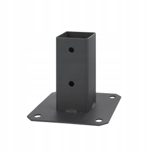 Pfostenfuß verschraubt auf Graphitankern 50x50 Unterstützung Pavillon Garten