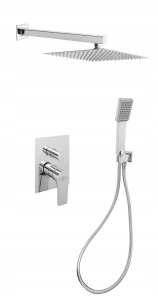 Unterputz-Set Duschset Duscharmatur Regendusche Senja