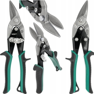 PROFESSIONELLE HANDSCHERE ZUM SCHNEIDEN VON BLECH 250 MM RECHTS SKALA GRÜN STAHL