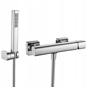 Wandbrause mit Brausegarnitur Chrom