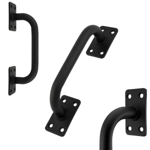Torgriff 140mm Griff für Tore, Pforten, Schiebetüren, Antaba, Schwarz