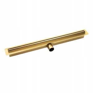 Linearer Bodenablauf für die Dusche, Badezimmer, modern, schmal, 90 cm, Gold
